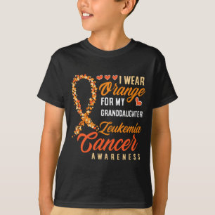 Mens Wear Orange For Granddaughter Leukemia Cancer T-Shirt