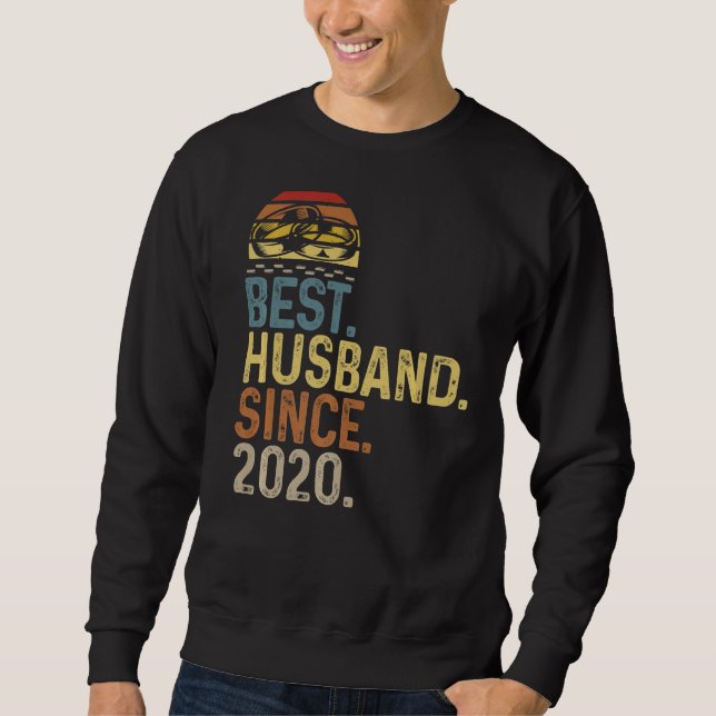 Mens Wedding Anniversary Design Best Husband Since Sweatshirt (Front)