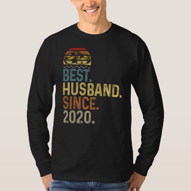 Mens Wedding Anniversary Design Best Husband Since T-Shirt (Front)