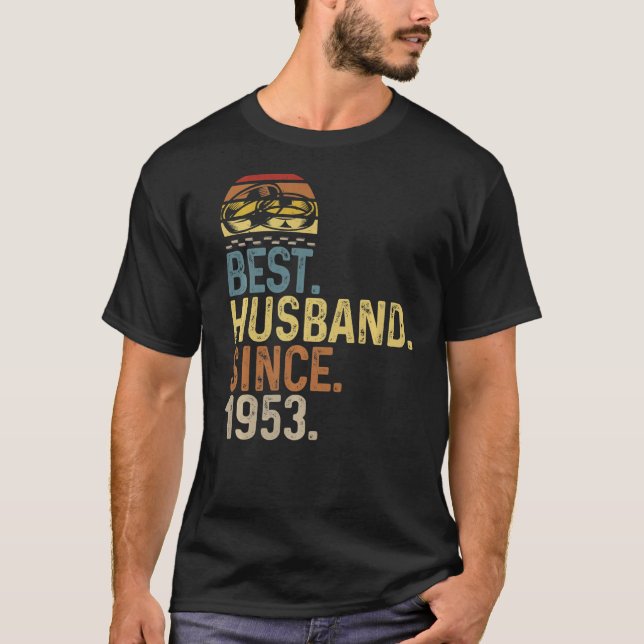 Mens Wedding Anniversary World Best Husband Since  T-Shirt (Front)