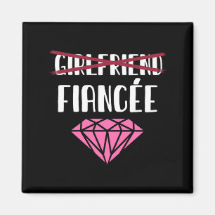 Mens Wedding Announcement Engaged Girlfriend Magnet