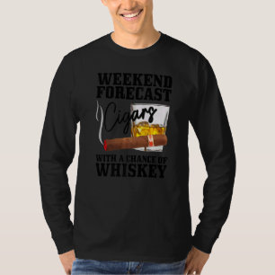 Mens Weekend Forecast Cuban Cigars With Chance Of T-Shirt