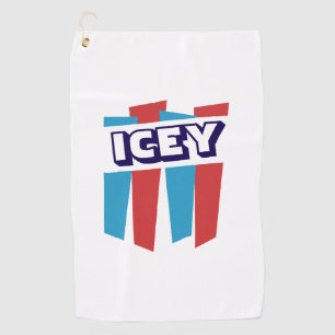 Mens Weekend Scramble Retro Slushy Spoof Nickname Golf Towel