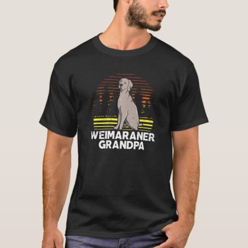 Mens Weimaraner Grandpa Dog Owner Weimaraner  1 T_Shirt