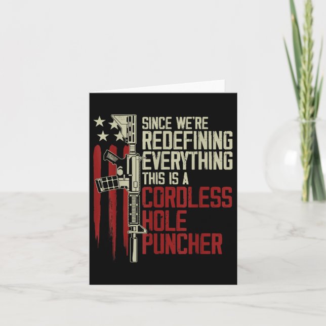 Mens Were Redefining Everything This Is A Cordless Card (Front)