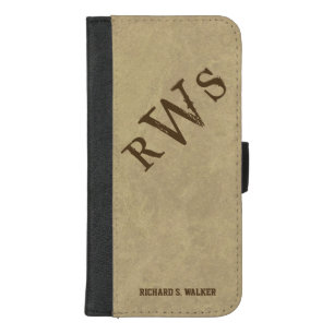 Mens Western Rustic Monogram iPhone 8/7 Plus Wallet Case