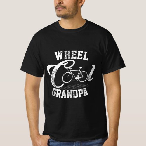 Mens Wheel Cool Grandpa Cycling Bicycle T_Shirt