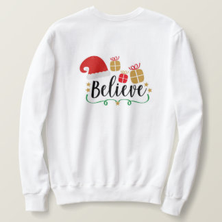 Men's White Christmas Believe Sweater 