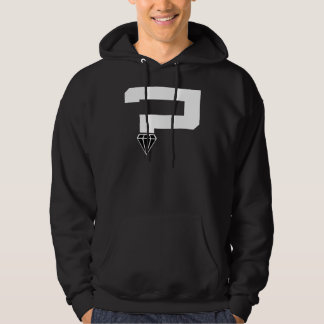 Mens White Diamond Q'Mark Hoodie