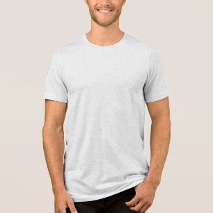Men's White Fleck Tri-Blend Shirt