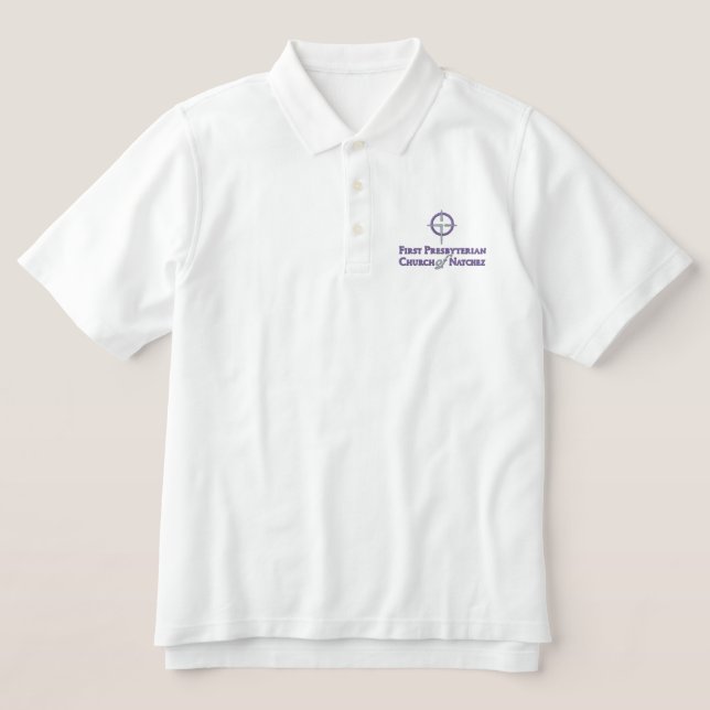 Men's White Polo (Design Front)