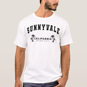 Men's White Sunnyvale, California, Golden State T-Shirt