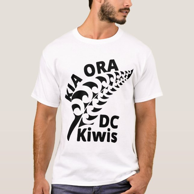 Mens White T Shirt - full logo (Front)
