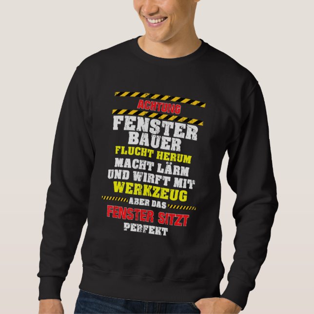 Mens Window Builder Throws With Tool And Escape Sweatshirt (Front)