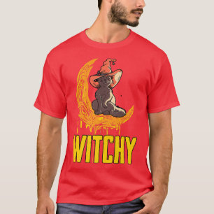 Mens Witchy Witches Broom Witchcraft Witch Bells W T-Shirt