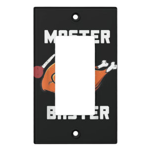 Mens Women Master Baster Funny Turkey Baster Thank Light Switch Cover