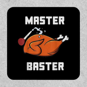 Mens Women Master Baster Funny Turkey Baster Thank Patch