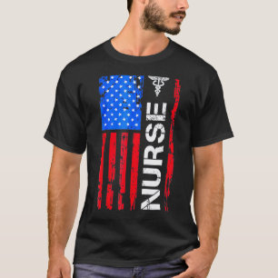 Mens Women Nurse 4th Of July Independence Day 2021 T-Shirt