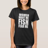 Women Love Me Fish Fear Me Funny Fishing US Flag' Women's T-Shirt