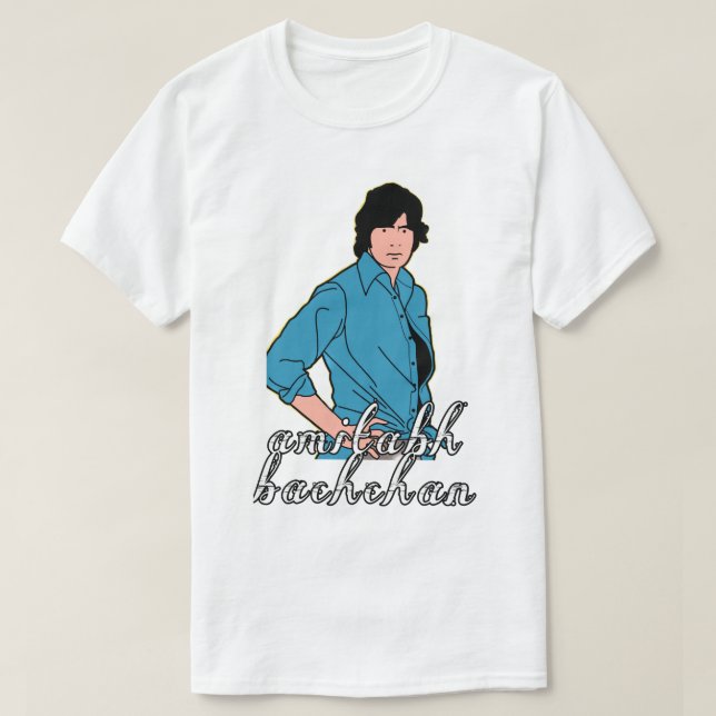 Mens Womens Amitabh Bachchan Retro Style T-Shirt (Design Front)