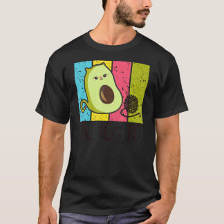 Mens Womens Avogato Cat Avocado Aguacate  Retro 1 T-Shirt