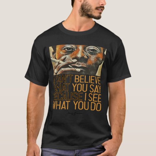 Mens Womens James Baldwin Gifts For Movie Fans T_Shirt