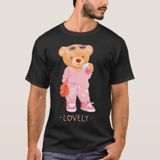 Men's Women's Teddy Bear Cools Funny.png T-Shirt