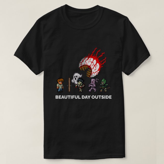 Mens Womens Terraria Game Halloween Classic T-Shir T-Shirt (Design Front)