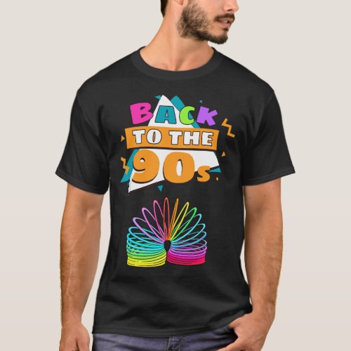 Mens Womens  Vintage Retro Back To 90s Graphic  T_Shirt