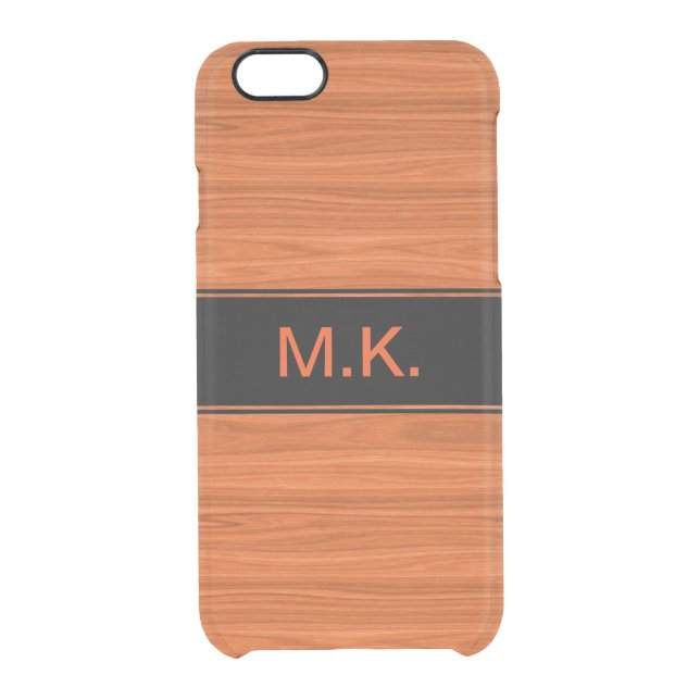 Men's Wood Grain Look Uncommon iPhone Case (Back)