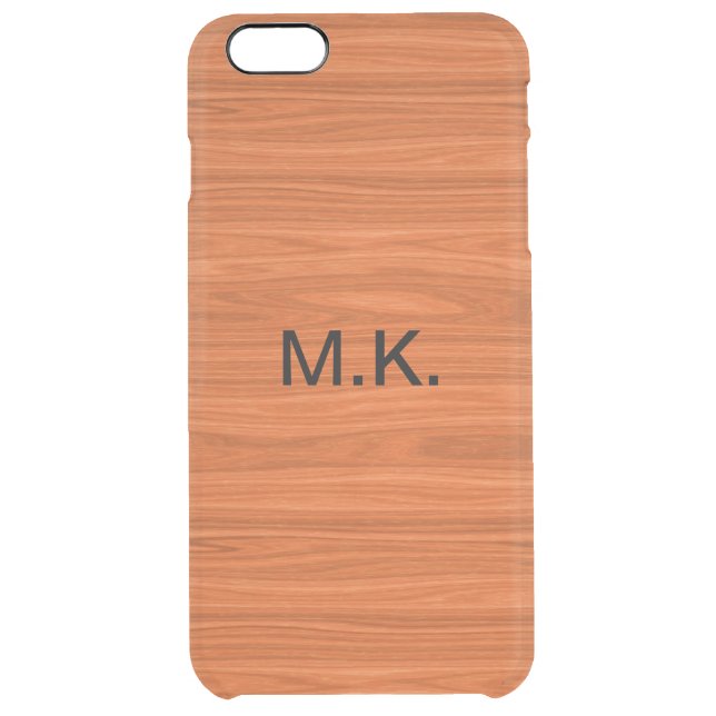 Men's Wood Grain Look Uncommon iPhone Case (Back)