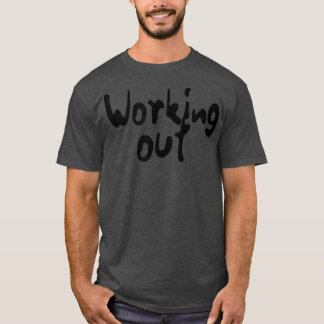Mens WORKING OUT Gym Fitness Workout Bodybuilding T-Shirt