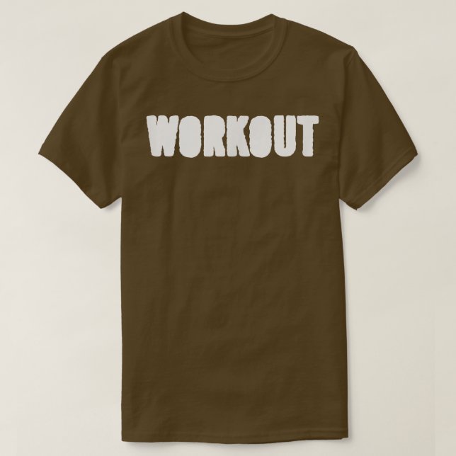 Mens WORKOUT Gym Fitness Workout Bodybuilding Moti T-Shirt (Design Front)