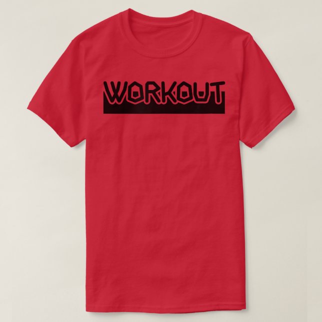 Mens WORKOUT Gym Fitness Workout Bodybuilding Moti T-Shirt (Design Front)