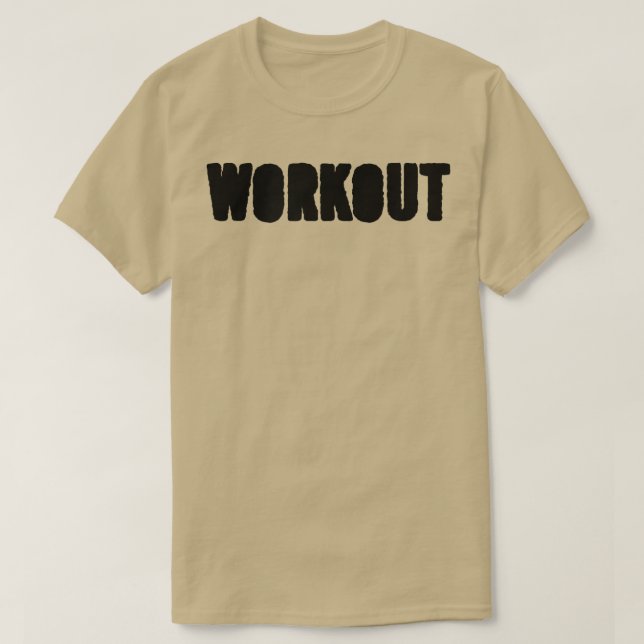 Mens WORKOUT Gym Fitness Workout Bodybuilding Moti T-Shirt (Design Front)