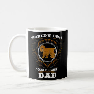 Mens World's Best Cocker Spaniel Dad Dog Breed Coffee Mug
