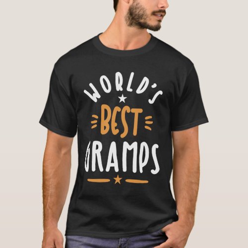 Mens Worlds Best Gramps Grandpa Gift T_Shirt