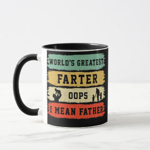 Worlds best farter ~ mean father ~ Fathers Day Gift ~ Dad Mug ~ Dad  Birthday ~ Dad Coffee ~ Gift for Dad ~ first fathers day by the T bird :  : Home & Kitchen