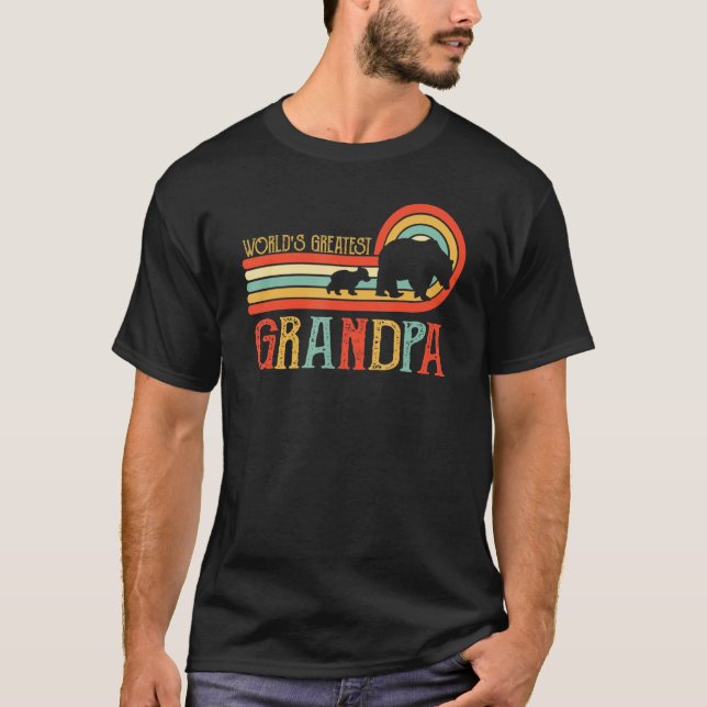 Mens World's Greatest Grandpa - Bear T-Shirt (Front)