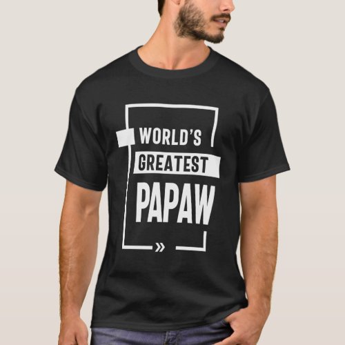 Mens Worlds Greatest Papaw Gift T_Shirt