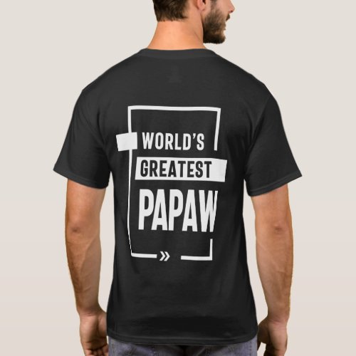 Mens Worlds Greatest Papaw Gift T_Shirt