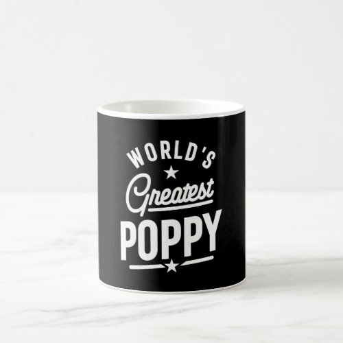 Mens Worlds Greatest Poppy Fathers Day Gift Coffee Mug