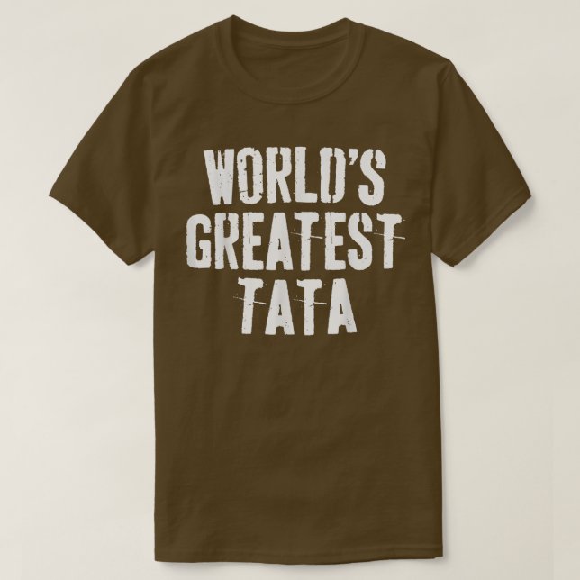Mens World's Greatest TataFather's Day Shirt 563  (Design Front)