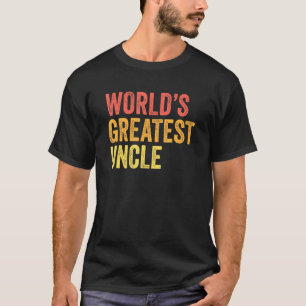 Mens Worlds Greatest Uncle 1 T-Shirt