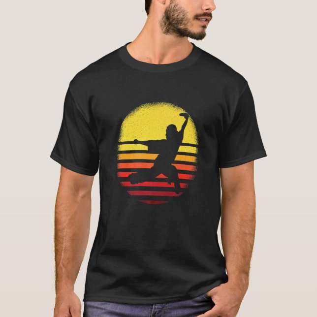 Mens Wushu Sanda Wushu Broadsword Wushu Sword Wush T-Shirt (Front)