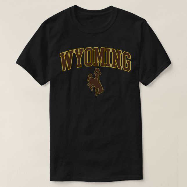 Mens Wyoming Cowboys Apparel Fan Favorite Arch  T-Shirt (Design Front)