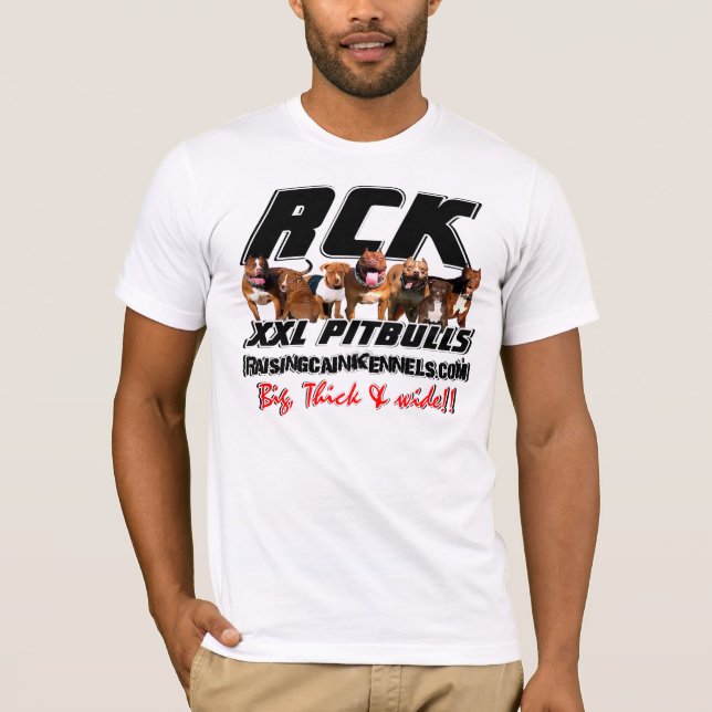 MENS XXL PITBULL T SHIRT, RCK PITBULLS T-Shirt (Front)