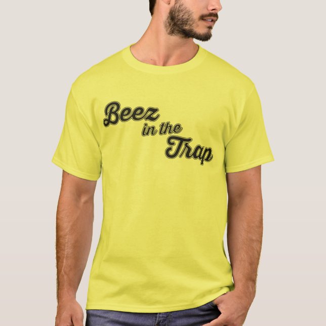 Men's Yellow Beez in the Trap T-shirt (Front)