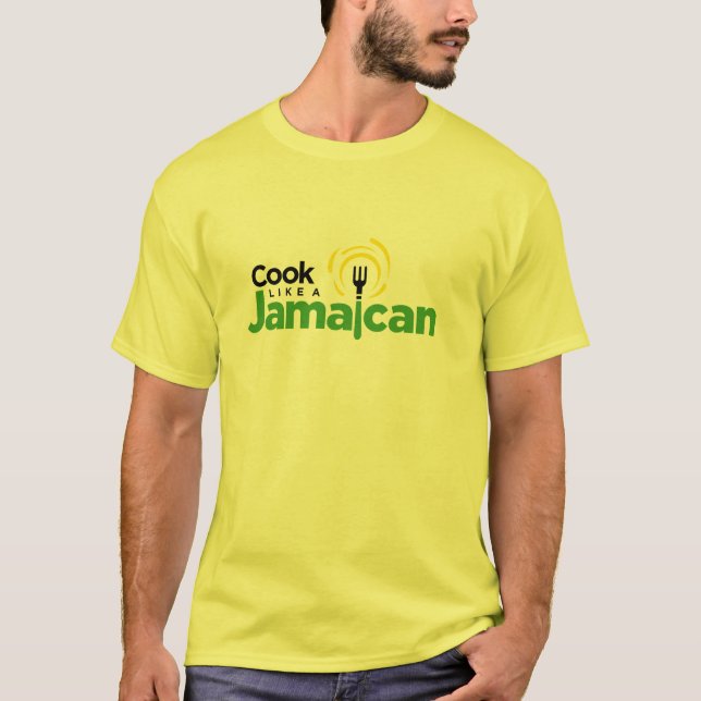 Men's Yellow Cotton T-Shirt (Front)
