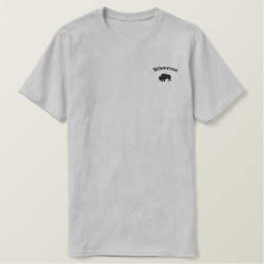 Men's Yellowstone Buffalo Embroidered T-Shirt